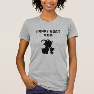Camiseta Mãe de Cabra Feliz Amante de Animais de Fazenda Al