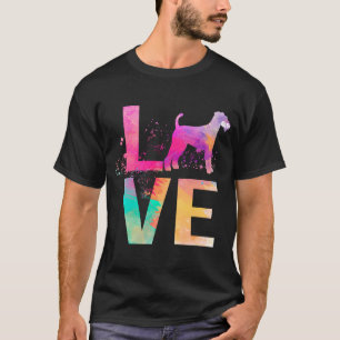 Camiseta Mãe de Cachorro Airedale Terrier Colorido  Airedal