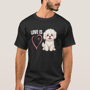 Camiseta Mãe de Cachorro Amante de Cachorro Amor Filhote Do