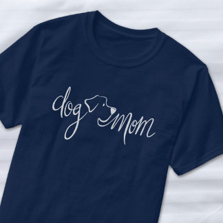 Camiseta Mãe de Cachorro Caprichoso Moderno Letra à Mão Uni