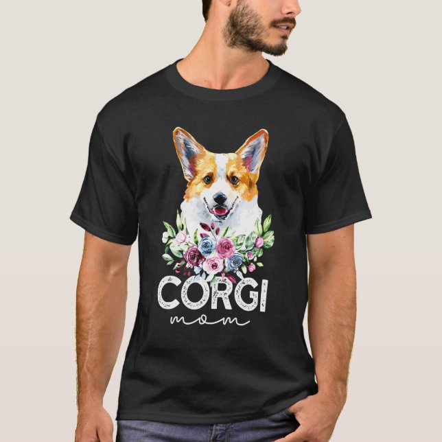 Camiseta Mãe de Cachorro Corgi (Frente)