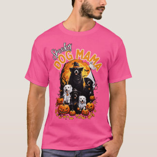 Camiseta mãe de cachorro de halloween 4