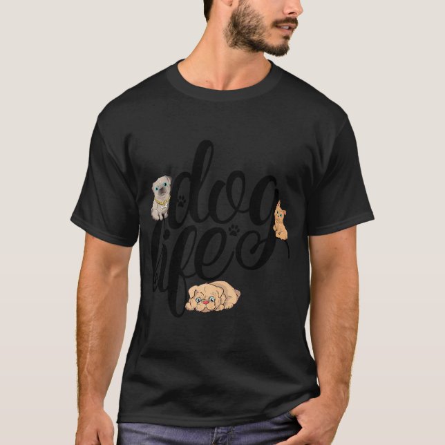 Camiseta Mãe de Cachorro Divertida Mamãe de Cachorro (Frente)