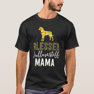 Camiseta Mãe De Cachorro Floral Para Mulheres Abençoada Mam