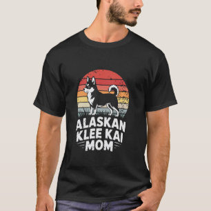 Camiseta Mãe de Cachorro Klee Kai do Alasca Pôr do Sol Retr
