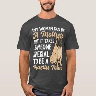 Camiseta Mãe de cachorro Mastiff Inglês Mãe de Mastiff Ingl