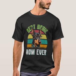 Camiseta Mãe de Cachorro MELHOR MÃE DOBIE DE TODOS OS TEMPO