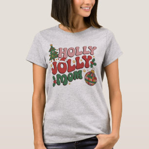 Camiseta Mãe de Cachorro Natal Alegre Festa de Natal Amante