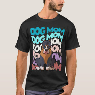 Camiseta Mãe de Cachorro Pitbull Legal Retrô Vintage Cachor