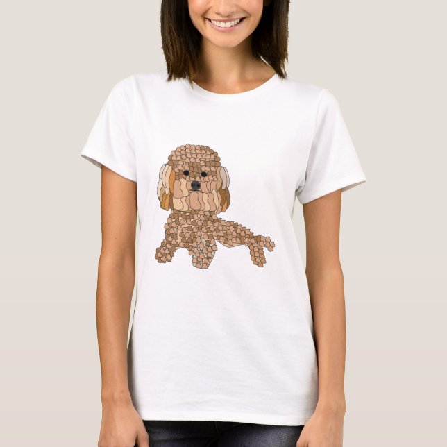 Camiseta Mãe de Cachorro Poodle (Frente)
