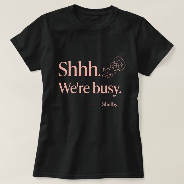 Camiseta Mãe de Cachorro Poodle Adormecido Engraçado Nome P (Frente do Design)