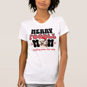 Camiseta Mãe de Cachorro Poodle de Férias