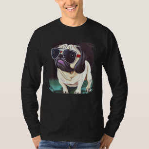 Camiseta Mãe de Cachorro Pug Pai Fofo & Gráfico Pug