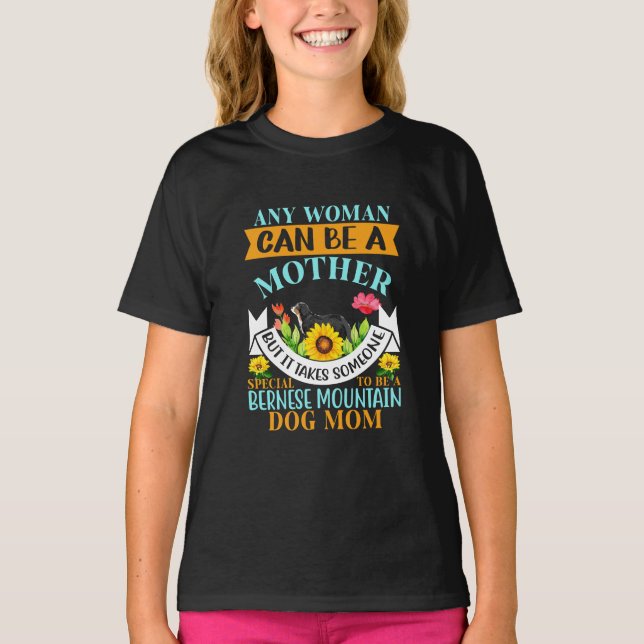 Camiseta Mãe de cão Bernese, mãe de cão Bernese, mãe de Ber (Frente)