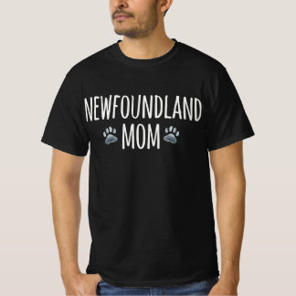 Camiseta Mãe de cão da Terra Nova | presente de patas para