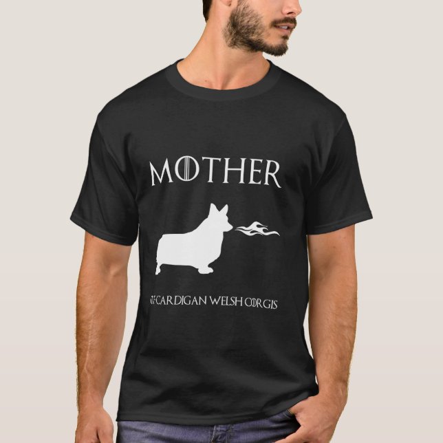 Camiseta Mãe De Cardigan Welsh Corgis Unrivalizada (Frente)
