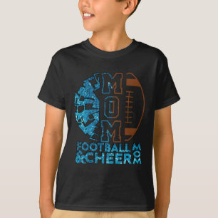 Camiseta Mãe de Cheerleading de Futebol Americano de Cabelo