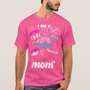Camiseta Mãe de Cheerleading Engraçada Para Mãe de Esquadrã