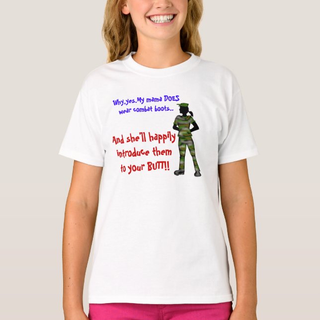 Camiseta mãe de combate (Frente)
