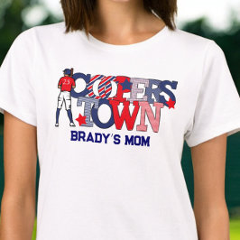 Camiseta Mãe de Cooperstown / Beisebol Patriótico Personali