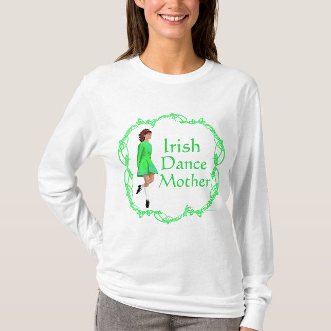 Camiseta Mãe de Dança Step Irlandesa (Frente)