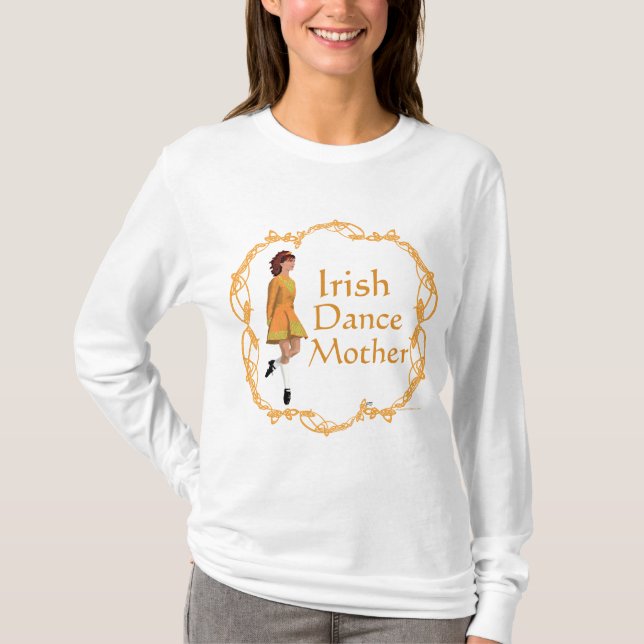 Camiseta Mãe de Dança Step Irlandesa (Frente)