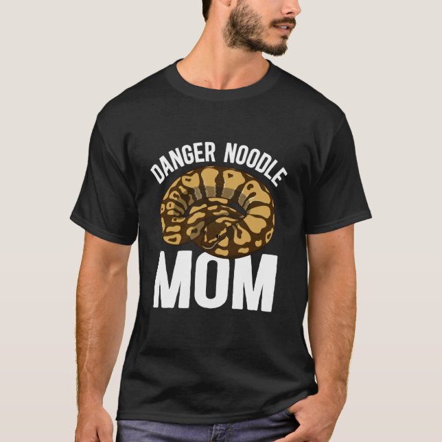 Camiseta Mãe de Danger Noodle Ball Python Mãe de Ball Pytho (Frente)