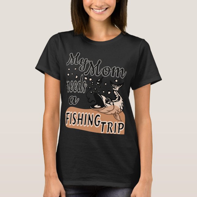 Camiseta Mãe de Denver que pesca (Frente)
