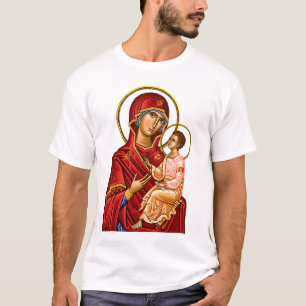 Camiseta Mãe de Deus Ícone da Virgem e do Menino