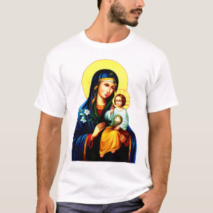 Camiseta Mãe de Deus Virgem e criança 2 ícone