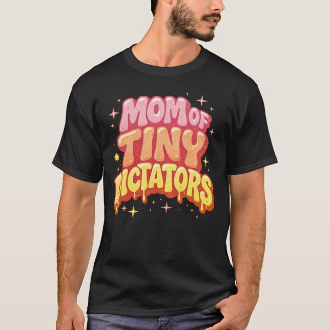 Camiseta Mãe de Ditadores Mirins - Divertida Onda Y2K  (Frente)
