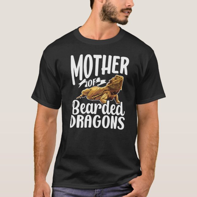 Camiseta Mãe De Dragões Barbudos De Lizard (Frente)
