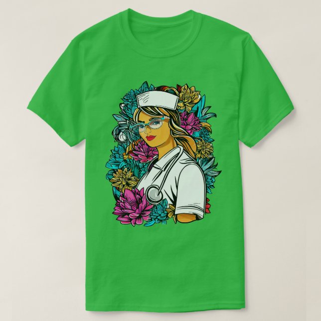 Camiseta Mãe de Enfermeira maravilhosamente bonita (Frente do Design)