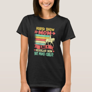 Camiseta Mãe de Equitação Feminina de Cavalos