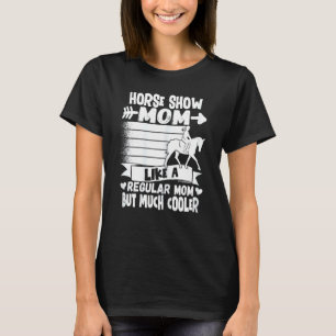 Camiseta Mãe de Equitação Feminina de Cavalos