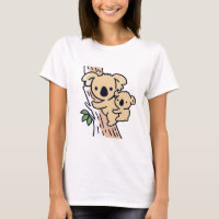 Mãe de família bonita Koala Ursa com bebê