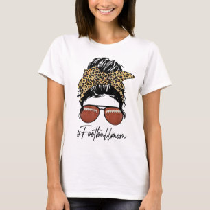 Camiseta Mãe De Futebol Com Leopardo E Arma Mensageiro