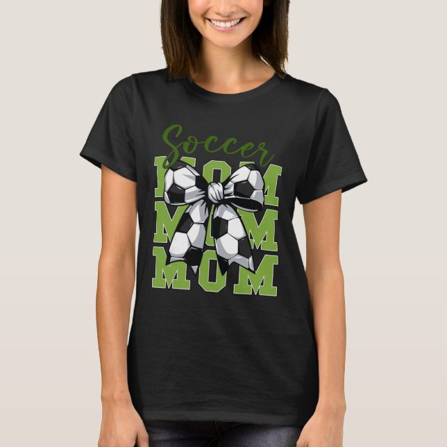 Camiseta Mãe de Futebol de Jovens Coquette Laço Irmã Fofa C (Frente)