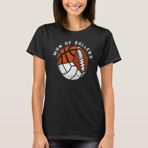 Camiseta Mãe De Futebol De Voleibol De Ballers