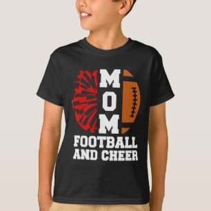 Camiseta Mãe de Futebol e Cheerleader de Futebol e Pla de C