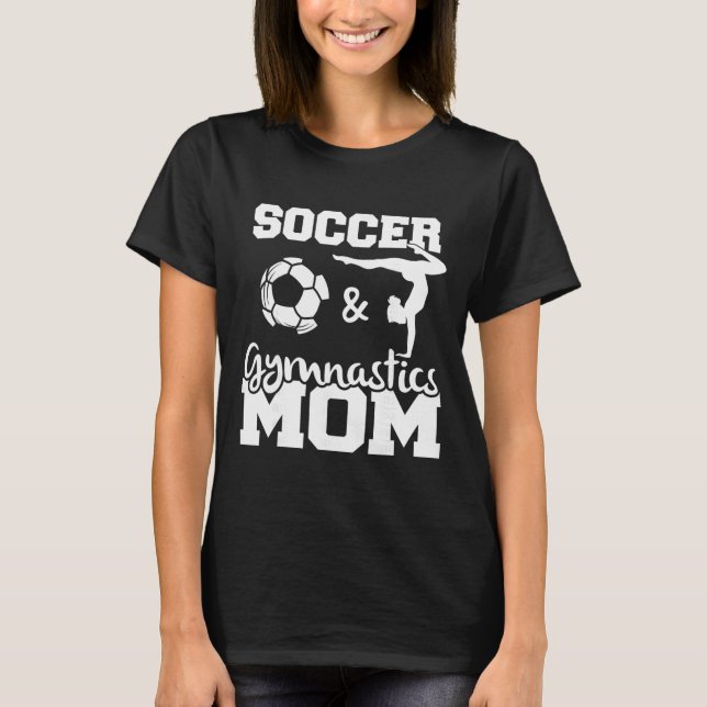 Camiseta Mãe de Futebol e Ginástica Mãe de Jogador de Futeb (Frente)
