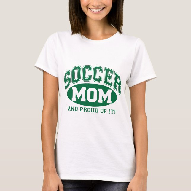Camiseta Mãe de futebol e orgulho disso! -Verde (Frente)