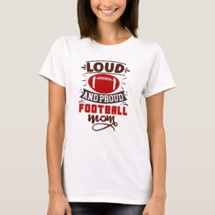 Camiseta Mãe de Futebol Louco e Orgulhosa