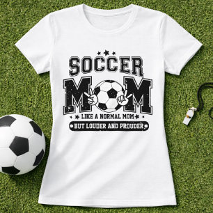Camiseta Mãe de Futebol Mais Alta Mais Orgulhosa Dia de Jog