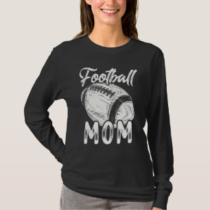 Camiseta Mãe de Futebol Mamãe Mulheres Família Correspondên