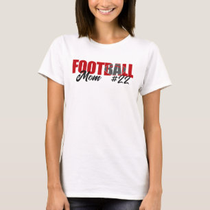 Camiseta Mãe de Futebol Vermelho Moderno