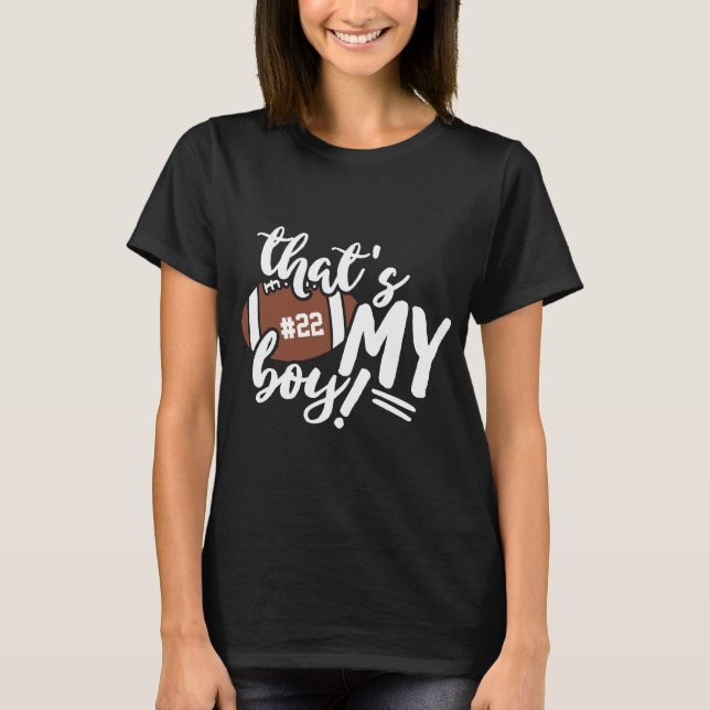 Camiseta Mãe de Futebolista Esse é Meu Menino Qualquer Núme (Frente)
