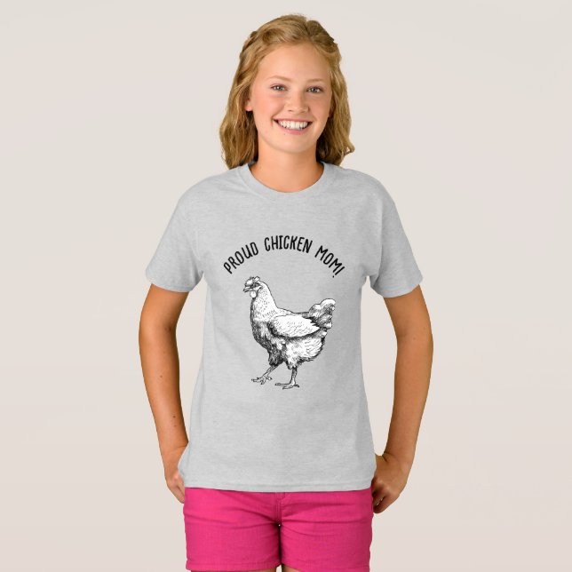 Camiseta Mãe de galinha! (Frente Completa)