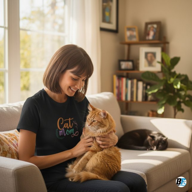 Camiseta mãe de gato (Criador carregado)
