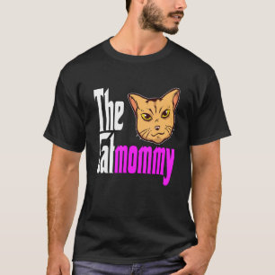 Camiseta Mãe de Gato A Gatona Mãe Louca do Gato Mamãe Gatin